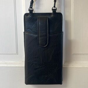 Crossbody faux leather phone purse